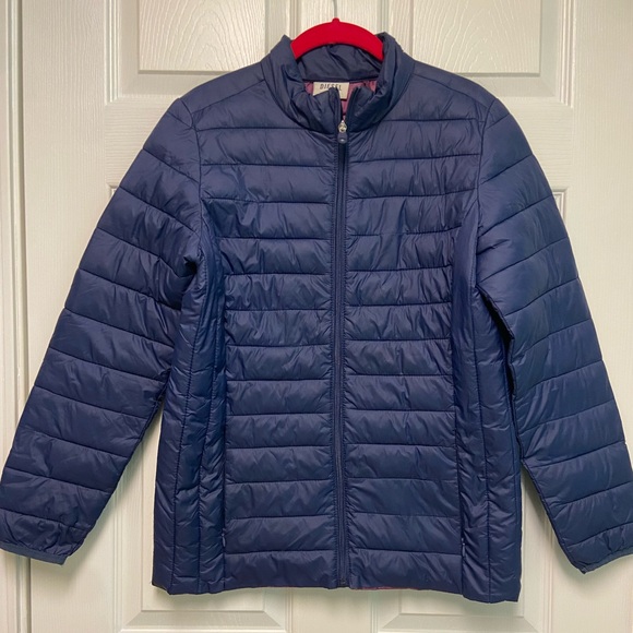 Diesel Jackets & Blazers - EUC Navy blue light weight puffer coat. M-L